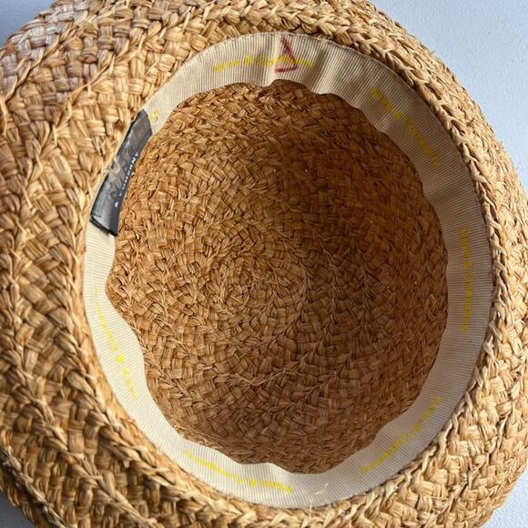 Nine & Company Rattan Raffia Straw Beach Sun Hat - Picture 5 of 9